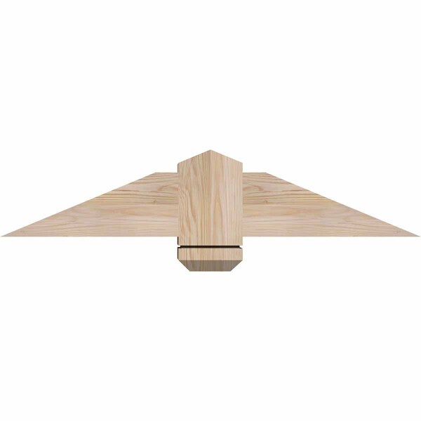 Ekena Millwork Eugene Smooth Timber Gable Bracket, Douglas Fir, 36"W x 7"H x 3 1/2"D x 5 1/2"F, 5/12 Pitch GBW036X07X0406EUG00SDF - main
